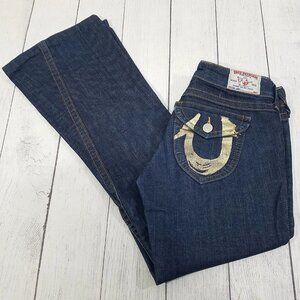 True Religion Joey Twisted Flare Jeans Womens Size 30 Made in USA